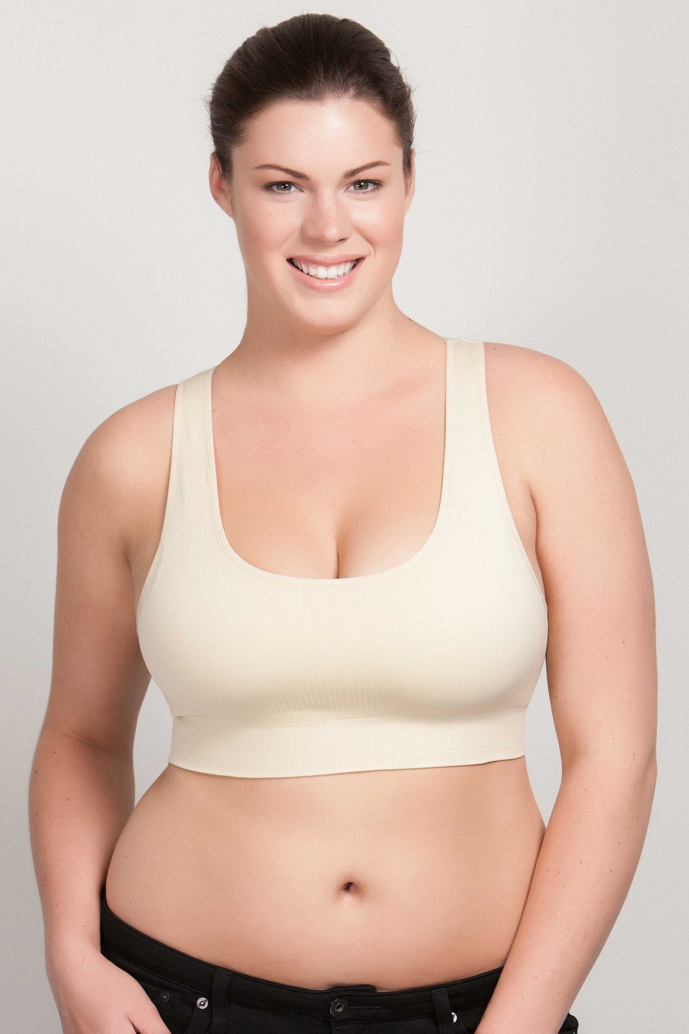 Breast Whisperer Bra for Natural Women in Beige Front