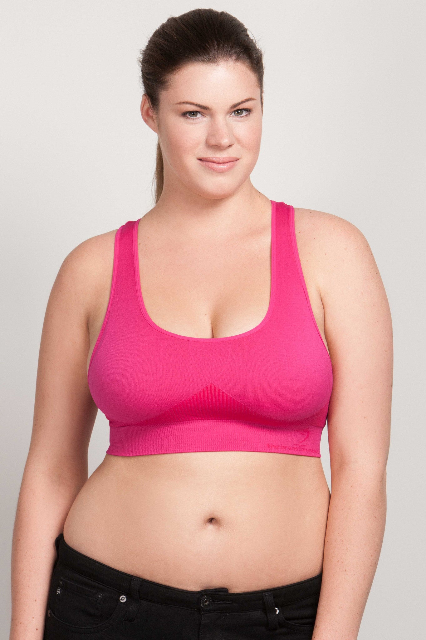 Breast Whisperer Bra for Natural Women in Hot Pink Front