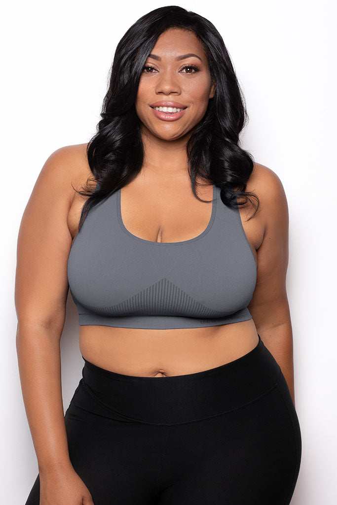 Breast Whisperer Bra Curve in Charcoal Front